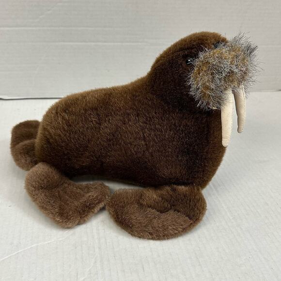 Vintage SeaWorld Walrus Stuffed Animal Plush Toy NWT - Picture 3 of 10